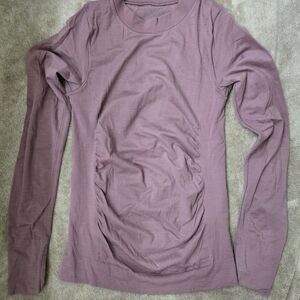 Athleta Wool Dusty Rose Long Sleeve Top